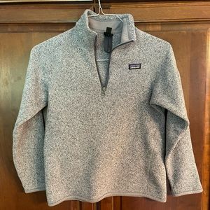 Purple/Gray Patagonia fleece 1/4 zip